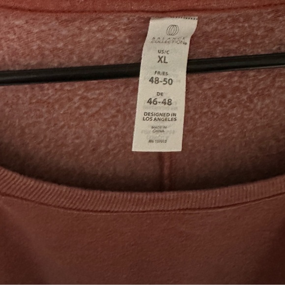 NWT Balance Collection - Burnt Orange Scoop Neck Crewneck - Picture 3 of 6